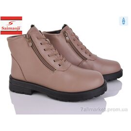Фотография Ботинки женские стильные зима Z03-8 (8 пар р.36-41) "Saimaoji" недорого оптом от прямого поставщика