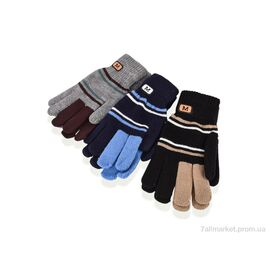 Чоловічі рукавиці Зима D05 (хутро) mix (12 шт. р.сіткаOne size) "CAP" недорого оптом від прямого постачальника