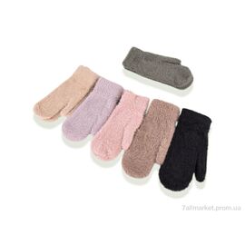 Фотография Варежки для женщин Зима D04 (норка) mix (12 шт. р.сетка One size) "CAP" недорого оптом от прямого поставщика