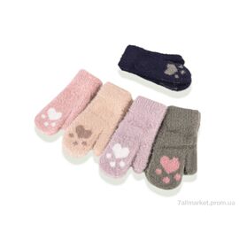 Фотография Варежки для женщин Зима D06 (норка) mix (12 шт. р.сетка One size) "CAP" недорого оптом от прямого поставщика