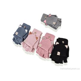 Рукавички для жінок Зима D10 вареж. mix (12 шт. р.сіткаOne size) "CAP" недорого оптом від прямого постачальника