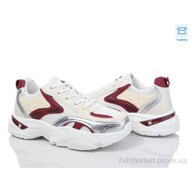 Кросівки жіночі модні Весна/осінь M4 white-red (8 пар р.37-41) "Синдикат взуття" недорого оптом від прямого постачальника