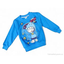 Батник дитячий Весна/осінь 4819 блакитний (4 шт. р.сітка3-6) "Kids-modnik" недорого оптом від прямого постачальника