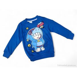 Батник дитячий Весна/осінь 4819 синій (4 шт. р.сітка3-6) "Kids-modnik" недорого оптом від прямого постачальника