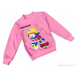 Батник дитячий Весна/осінь 6880 рожевий (5 шт. р.сітка3-7) "Kids-modnik" недорого оптом від прямого постачальника