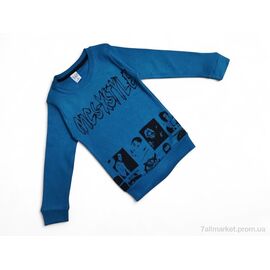 Батник дитячий Весна/осінь 2020 бірюзовий (5 шт. р.сітка3-7) "Kids-modnik" недорого оптом від прямого постачальника