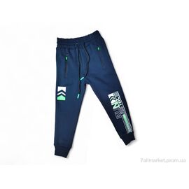Штани дитячі спортивні Зима 522 т.синій RUN (4 шт. р.сітка13-16) "Kids-modnik" недорого оптом від прямого постачальника