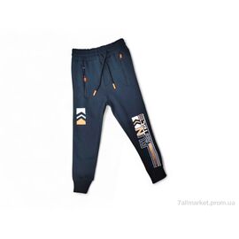 Фотография Брюки детские спортивные Зима 522 чорний RUN (4 шт. р.сетка 13-16) "Kids-modnik" недорого оптом от прямого поставщика