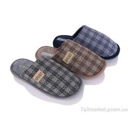 Тапки чоловічі домашні Зима H5 mix (12 пар р.41-46) "M&L  Alex13" недорого оптом від прямого постачальника