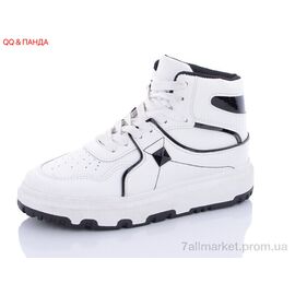 Кросівки жіночі модні Весна/осінь BK72 white-black (8 пар р.36-41) "QQ&Панда" недорого оптом від прямого постачальника