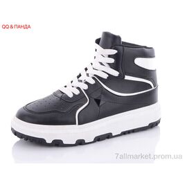 Кросівки жіночі модні Весна/осінь BK72 black (8 пар р.36-41) "QQ&Панда" недорого оптом від прямого постачальника