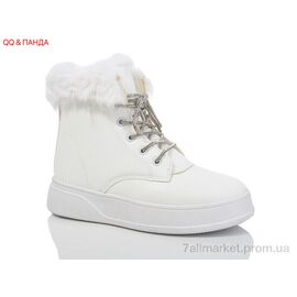 Черевики жіночі стильні Зима JP29 white (8 пар р.36-41) "QQ&Панда" недорого оптом від прямого постачальника