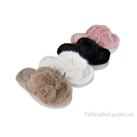 Фотография Тапки женские для дома зима A8136 mix (12 пар р.36-41) "Optstok" недорого оптом от прямого поставщика