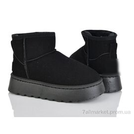 Фотография Угги женские утепленные зима 7282 black (5 пар р.36-40) "Kaia" недорого оптом от прямого поставщика