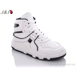 Кросівки жіночі модні Весна/осінь BK72 white-black (8 пар р.36-41) "Aba" недорого оптом від прямого постачальника