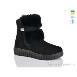 Фотография Ботинки женские стильные зима 4404 чорний (6 пар р.38-42) "Зручне взуття" недорого оптом от прямого поставщика