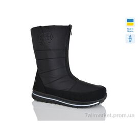 Фотография Дутики женские утепленные зима 3114 чорний (6 пар р.38-42) "Зручне взуття" недорого оптом от прямого поставщика