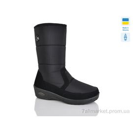 Фотография Дутики женские утепленные зима 9 чорний (8 пар р.37-43) "Зручне взуття" недорого оптом от прямого поставщика