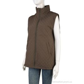 Жилетка жіноча Весна/осінь 6632 (11992) khaki (5 шт. р.сітка3XL-7XL) "Obuvok" недорого оптом від прямого постачальника