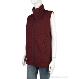 Жилетка жіноча Весна/осінь 6632 (11992) bordo (5 шт. р.сітка3XL-7XL) "Obuvok" недорого оптом від прямого постачальника
