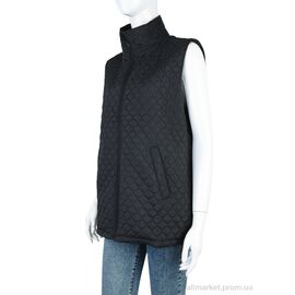 Жилетка жіноча Весна/осінь 6632 (11992) black (5 шт. р.сітка3XL-7XL) "Obuvok" недорого оптом від прямого постачальника