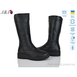 Чоботи жіночі зручні Зима 623A чорний (7 пар р.37-42) "Aba" недорого оптом від прямого постачальника