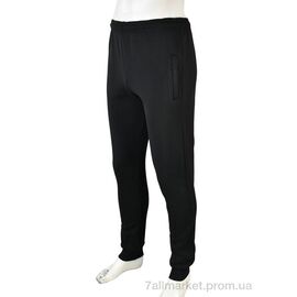 Спортивні штани чоловічі Зима A001-1 black (5 шт. р.сітка46-54) "Banko" недорого оптом від прямого постачальника