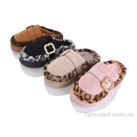 Тапки жіночі для будинку Зима WF6055 mix (12 пар р.36-41) "M&L  Alex13" недорого оптом від прямого постачальника
