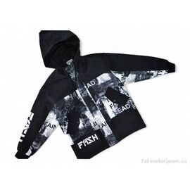 Куртка дитяча Весна/осінь 2121 чорний (4 шт. р.сітка10-13) "Kids-modnik" недорого оптом від прямого постачальника