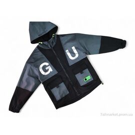 Куртка дитяча Весна/осінь 2117 чорний (4 шт. р.сітка12-15) "Kids-modnik" недорого оптом від прямого постачальника