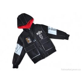 Куртка дитяча Весна/осінь 21010 чорний (4 шт. р.сітка10-13) "Kids-modnik" недорого оптом від прямого постачальника