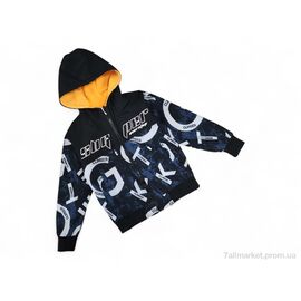 Куртка дитяча Весна/осінь 21007 чорна з синім (4 шт. р.сітка8-11) "Kids-modnik" недорого оптом від прямого постачальника