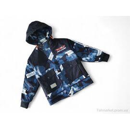 Куртка дитяча Весна/осінь 21007-2 синій (4 шт. р.сітка7-10) "Kids-modnik" недорого оптом від прямого постачальника