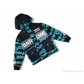 Куртка дитяча Весна/осінь 2108 бірюзовий (4 шт. р.сітка7-10) "Kids-modnik" недорого оптом від прямого постачальника