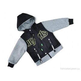 Куртка дитяча Весна/осінь 09 сірий (4 шт. р.сітка6-9) "Kids-modnik" недорого оптом від прямого постачальника