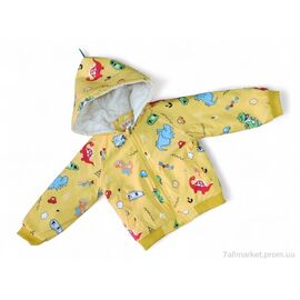 Куртка дитяча Весна/осінь 22-12 жовтий (4 шт. р.сітка5-8) "Kids-modnik" недорого оптом від прямого постачальника