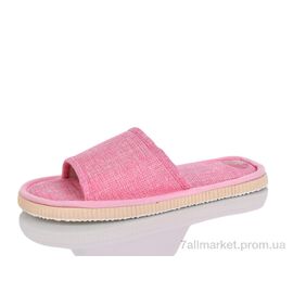 Фотография Тапки женские для дома Весна/осень Капці 102 рожевий (12 пар р.36-41) "Зручне взуття" недорого оптом от прямого поставщика