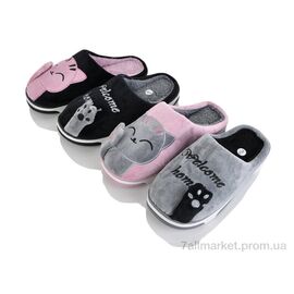 Фотография Тапки женские для дома зима GB-3A mix (12 пар р.36-41) "Elmob" недорого оптом от прямого поставщика