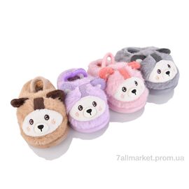 Фотография Тапки детские домашние зима C808 mix (12 пар р.22-27) "JH-ЯН" недорого оптом от прямого поставщика