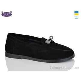 Туфлі жіночі стильні Весна/осінь 409 чорний замш (6 пар р.36-40) "Garti" недорого оптом від прямого постачальника