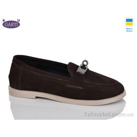 Фотография Туфли женские стильные Весна/осень 409 корич замш (6 пар р.36-40) "Garti" недорого оптом от прямого поставщика