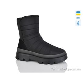 Черевики жіночі стильні Зима Прогрес Ж5404 чорний (6 пар р.37-41) "Progress" недорого оптом від прямого постачальника