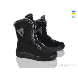 Черевики жіночі стильні Зима Kindzer K3 чорний (8 пар р.37-41) "Kindzer" недорого оптом від прямого постачальника