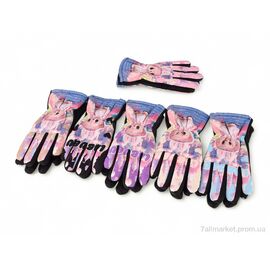 Рукавички для дітей Зима L01 mix (12 шт. р.сітка8-10) "TUZZI" недорого оптом від прямого постачальника