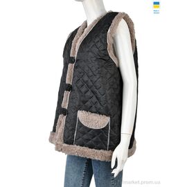 Жилетка жіноча Зима 001-1 black (6 шт. р.сітка52-62) "LiBang" недорого оптом від прямого постачальника