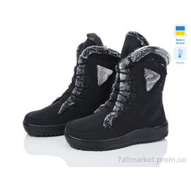 Черевики жіночі стильні Зима Kindzer K3 чорний термо-old (8 пар р.37-41) "Kindzer" недорого оптом від прямого постачальника