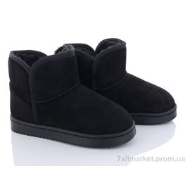 Фотография Угги детские утепленные зима A301 black (12 пар р.31-36) "Мир" недорого оптом от прямого поставщика