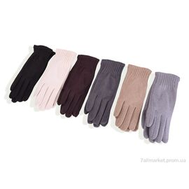 Рукавички жіночі Зима DC4 mix (12 шт. р.сітка6,5-8,5) "KUINH" недорого оптом від прямого постачальника