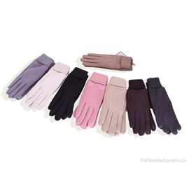 Рукавички жіночі Зима 724-1 mix (12 шт. р.сітка6,5-8,5) "KUINH" недорого оптом від прямого постачальника