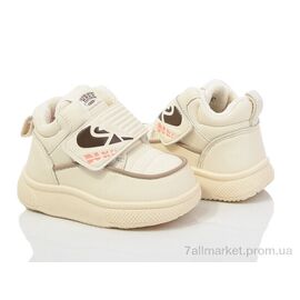 Фотография Кроссовки детские модные зима K3701C beige (8 пар р.22-27) "Ok Shoes" недорого оптом от прямого поставщика